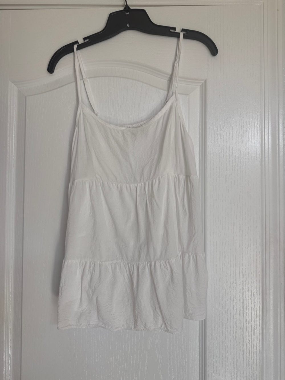 Old Navy White Tiered Spaghetti Strap Camisole